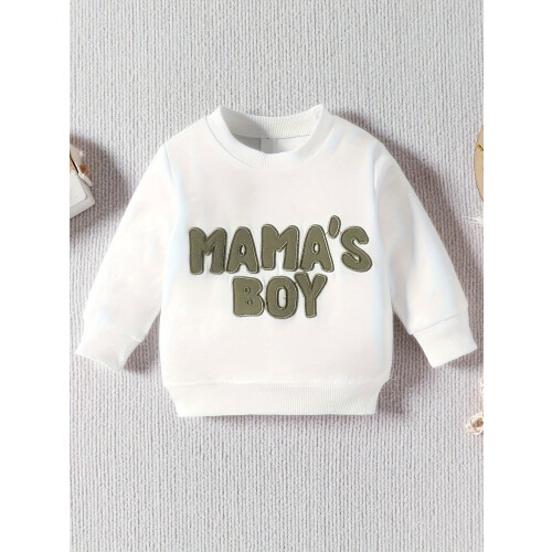 婴儿男孩长袖连帽衫裤套装 Mama's 2
