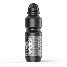 Buidéal Uisce Spóirt 750 ml, Dearadh Brúite, Clúdach Cosanta ar an Deannach, Dubh Dorcha, Oiriúnach don Rothaíocht agus don Aclaíocht