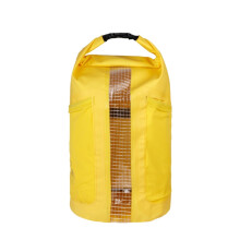 25 l wasserdichter Outdoor-Trockenbeutel, gelb, robuster Rollverschluss, schwimmfähig, für Wasserwandern, Bootsfahrt und Strandutzung