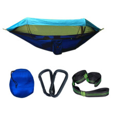 Amaca da campeggio in tessuto paracadute con zanzariera e parasole, letto sospeso singolo o doppio da esterno, tenda aerea rialzata 270 x 140 cm