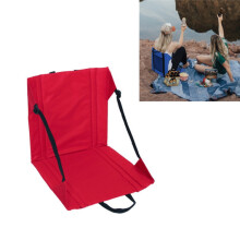 Foldable Outdoor Camping and Picnic Seat Cushion, Moisture Resistant, Dirt Resistant, Wear Resistant, Red Rectangle Pad