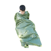 Outdoor PE Sleeping Bag for Disaster Relief, Cold Protection, Heat Insulation, Emergency Use, Green, Lightweight and Warm