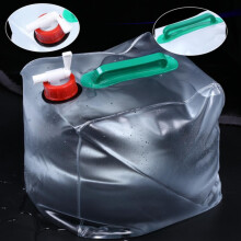 Sacca pieghevole in PVC da 20 L per conservazione dell’acqua, ideale per campeggio, escursioni, picnic e uso di emergenza, resistente e a prova di p