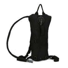 Sacca idrica in nylon da 3 litri per zaino, per campeggio e ciclismo all’aperto, nera, resistente e durevole