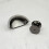 (64mm Cup Handle) 64mm Gloss Black Nickel Cup Handle & 42mm Knob 10