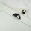 (64mm Cup Handle) 64mm Gloss Black Nickel Cup Handle & 42mm Knob 11