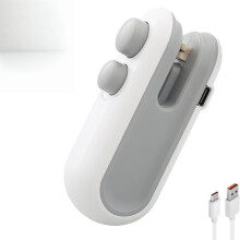 Mini uzatvárateľ tašiek USB-C nabíjateľná tepelná uzatvárateľka 2 v 1 s rezačkou a magnetom na plastové vrecká na občerstvenie