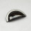 (64mm Cup Handle) 64mm Gloss Black Nickel Cup Handle & 42mm Knob 3