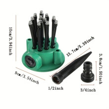 Multi Sprinkler Flexible Noodle Shape Sprayer, ABS Plastic Irrigation System for Gardens, Fields and Vegetable