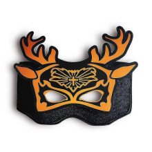 Maschera luminosa a luce fredda controllabile tramite voce per Halloween, ideale per cosplay.
