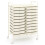20-Drawer Rolling Cart with Metal Frame, White 2