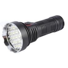 W5201-1 Wiederaufladbare 19-LED-Taschenlampe (Schwarz):W5201-1