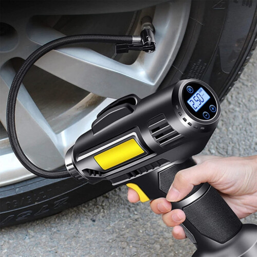 Portable Mini Wireless Digital Tire Inflator compatible Cars:Wireless Digital Display