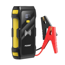 FOXSUR FJS-800 12V Multifunktionaler kabelloser Auto-Starthilfe-Booster mit Ladegerät (Farbe: Gelb):FJS-800