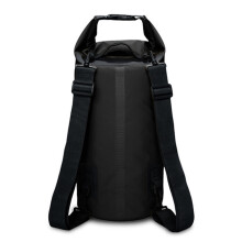 Wasserdichter Trockensack für Outdoor, 5 l, Schwarz, mit zwei Schulterriemen, leicht und robust für Reisen und Camping