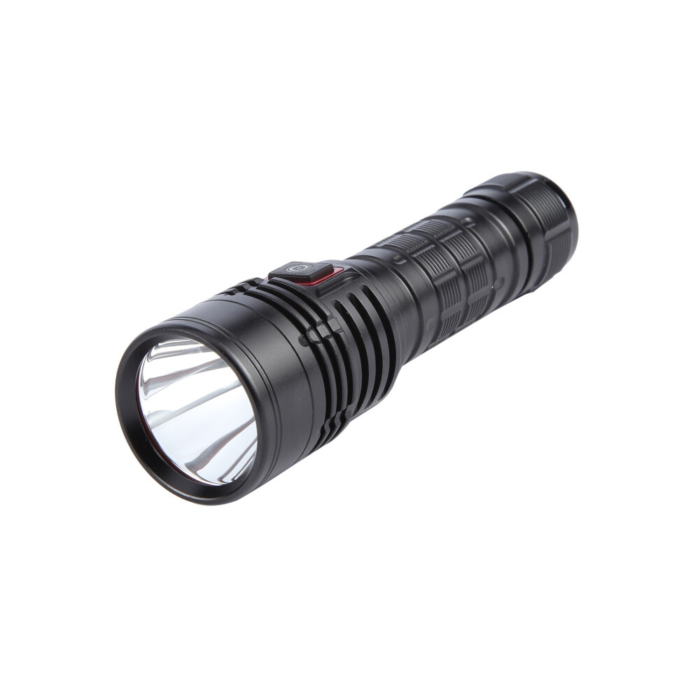 813 T40 Single Led Bead 1200 Lumen Usb Rechargeable Led Flashlight (Black):813 9072918221830