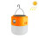 105 Solar-Powered Rechargeable LED Bulb Camping Light with Flashlight Function (Orange):Orange 1