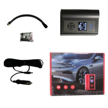 Ai8 Tragbares multifunktionales LCD-Notstromaggregat 12V Autostarter-Luftpumpe (Schwarz): Schwarz