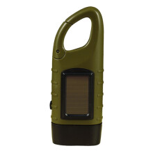 AT5503 Solarbetriebene, handbetriebene LED-Notfalltaschenlampe (Farbe: Armeegrün): Armeegrün