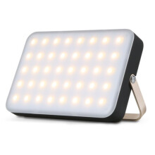 Wasserdichte, wiederaufladbare LED-Campingleuchte mit USB-Anschluss (Schwarz): YL205