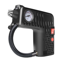 YX-301 12V Multifunktionale, tragbare elektrische Auto-Luftpumpe (Schwarz): Schwarz