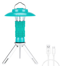WEST BIKING Outdoor-Leuchtturm-Campinglampe, tragbare magnetische LED-Notfalltaschenlampe (Seeblau): Türkis