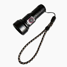 829 T40 LED-Taschenlampe mit einer LED-Perle, 1000 Lumen, USB-wiederaufladbar, inklusive Akku (Schwarz): Inklusive Akku