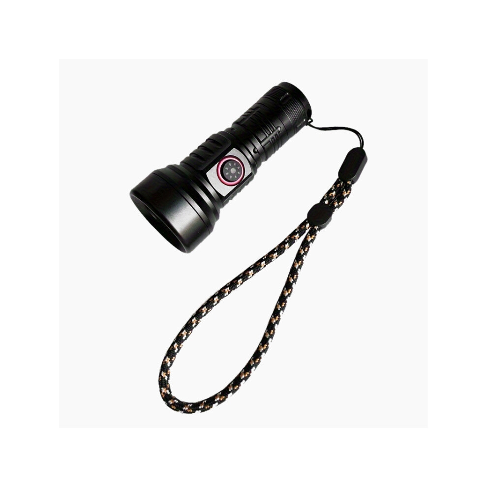 829 T40 Single Led Bead 1000 Lumen Usb Rechargeable Led Flashlight With Battery (Black):Including Battery 9072918226620