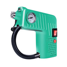 YX-301 12V Multifunktionale, elektrische, tragbare Handluftpumpe für die Automontage (Grün): Grün