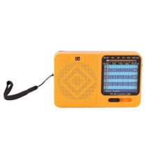 W-913 Tragbares analoges Dual-Mode-Radio mit Stromversorgung, FM/AM/SW1-7-Multibandradio (Orange): Orange