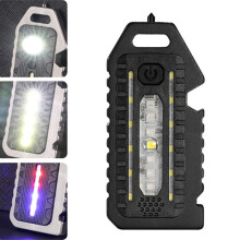 E-SMARTER W5135 Mini-Schlüsselanhänger-Taschenlampe mit hoher Lichtstärke (Schwarz):W5135 Schwarz)