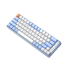 Wolfway GK65 65-Tasten-Gaming-Tastatur mit drei Modi (kabellos/Bluetooth/kabelgebunden), Kabellänge: 1,5 Meter (Himmelblau): GK65 (Himmelblau)