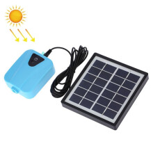 AP003 AC/DC-Aquarienluftpumpe, solarbetriebene Angelluftpumpe für den Außenbereich (Himmelblau): Himmelblau