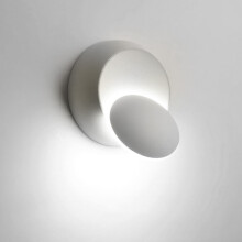 360 drehbare, verstellbare LED-Wandleuchte, Nachttischlampe, kreative Wandleuchte in Weiß/Schwarz, moderne runde Flurleuchte in Schwarz, Farbtempera