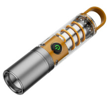 X10 Weiße Laser-LED-Taschenlampe für den Außenbereich, Multifunktionale Camping-Taschenlampe, Tragbare wiederaufladbare Arbeitsleuchte: X10