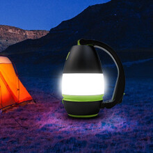 L001 5W USB-wiederaufladbare LED-Handcampinglampe mit Powerbank-Funktion (Grün): LED6908
