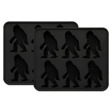 Conjunto de 2 Formas de Silicone para Cubos de Gelo, Forma para Whisky e Coquetéis, Forma Flexível e Fácil de Desenformar