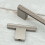(60mm Pull) Brushed Nickel Knurled Cabinet Handle 160mm & Pull 13
