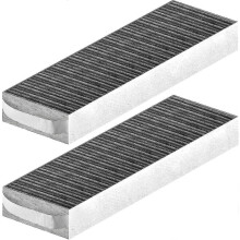 2024, Zestaw 2 filtrów z węglem aktywnym do okapu Bora Pure/X Pure/S Pure, akcesoria filtracyjne PUAKF