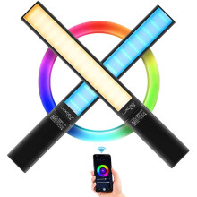 Leishuo P6 RGB Handleuchte mit Vollfarb-Fülllicht (App-gesteuert) (Farbe: Schwarz):P6