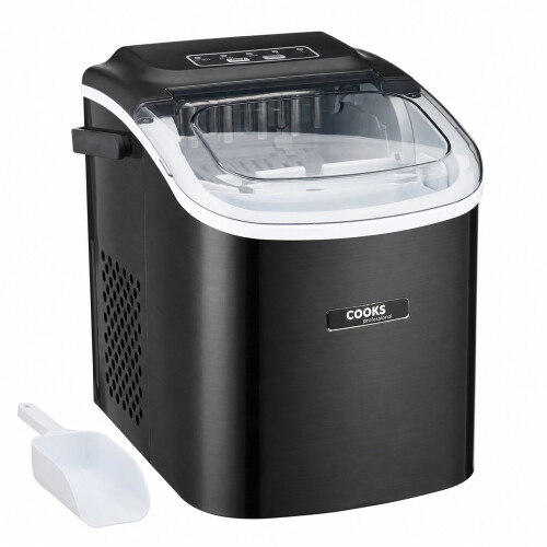 Cooks Professional Cooks Professional 1.3L Ice Maker | 12kg / 24h | Black