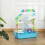 Cage à hamster à 5 niveaux avec roue d'exercice, rampe, biberon et accessoires 4