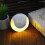 USB rechargeable, light-controlled, human body sensor, smiley face magnetic night light (warm white light):Warm white light 1