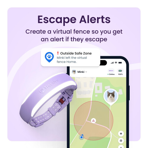 Tractive Smart Cat Tracker Mini | 2026 Edition | #1 Cat GPS | Real-Time Location 2