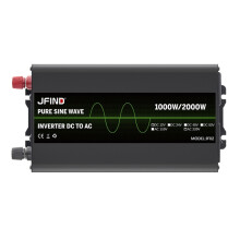 JFIND JF02 12V auf 220V Sinus-Wechselrichter, Universalstecker, Nennleistung: 1000W; Momentanleistung: 2000W:JF02