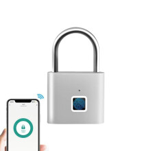 Kompatibel mit der Tuya App, intelligentes Fingerabdruckschloss mit USB-C-Ladefunktion, speichert 30 Fingerabdrücke, Schlosskörper aus Zinklegierung