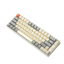 Wolfway GK65 65-Tasten-Gaming-Tastatur mit drei Modi (kabellos/Bluetooth/kabelgebunden), Kabellänge: 1,5 Meter (milchweiß): GK65 (Milchweiß)