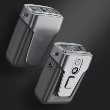 Tragbarer, klingenloser Nackenventilator für den Außenbereich mit Powerbank-Funktion (Space Grau): MH01 (Deep Space Grau)