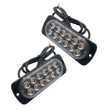 12 LED ultratunna sidomarkeringsljus för lastbil 12-24V gul