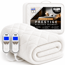 (Double) Prestige Dual Control Sherpa Fleece Electric Blanket